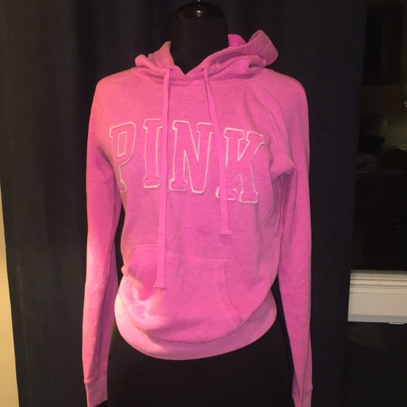 PINK Victoria's Secret Tops - VIctoria Secret PINK pink hooded sweatshirt
